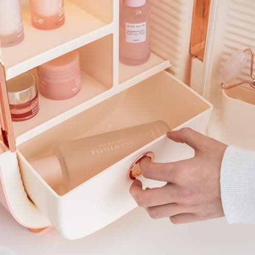 Flamingueo Mini Frigo 12L - Froid, Per Cosmétique, Éclairage Intérieur