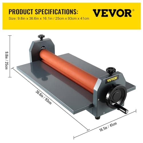 VEVOR Machine à Plastifier à Froid Manuel pour Protection des Documents et Photos