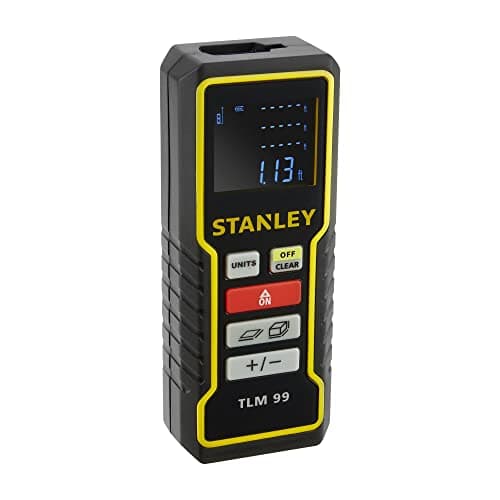 Stanley STHT1-77409 TLm50 Télémètre LASER 15m +/-3mm 2 Fonctions Écran LCD Batterie Incluse — Portée 30 mètres