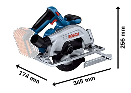 Bosch Professional 18V System scie circulaire sans-fil GKS 18V 57-2 populaire parmi les professionnels pour le déssoudag
