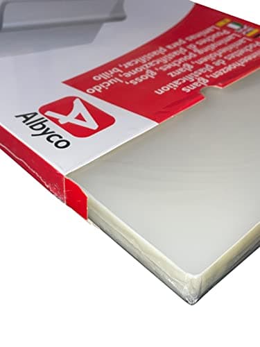 Albyco Pochettes de Plastification A4 - Épaisseur 160 Microns Brillant - Paquet de 100 Pièces pour Archivage - Feuille P