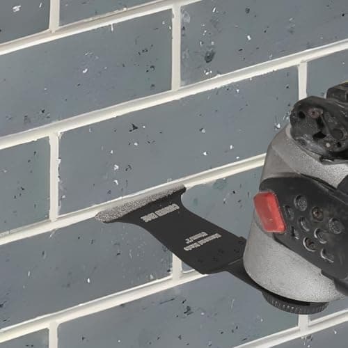 Outils multifonctions diamantés Lot de 3 pour carreaux en céramique et maçonnerie, adaptateur inclus, lames de scie et o
