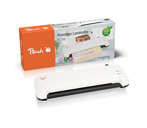 Plastifieuse Peach PL750 A4 | vitesse doublée | 20 films gratuits inclus | plus de 1,5 pages A4 minute | pour tous les f