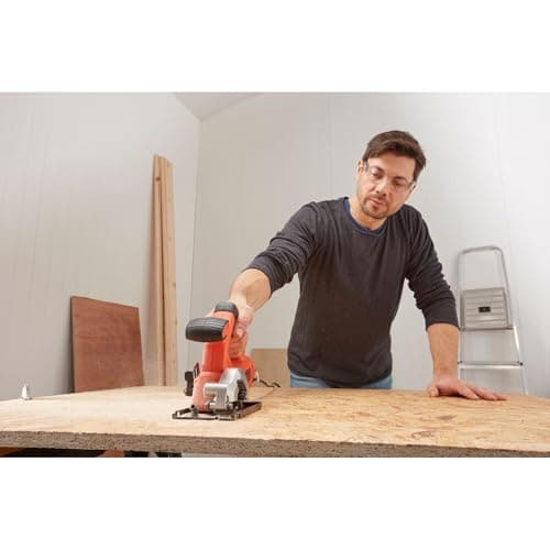 Scie circulaire Black+Decker BES510-QS 400W Usage professionnel Coupe efficace 27mm Livraison complete couteau adaptateu
