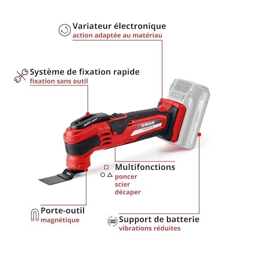 Outil multifonction Einhell VARRITO - Électrique - Travailleurs independents - Atelier - Grande autonomie - Verrouillage