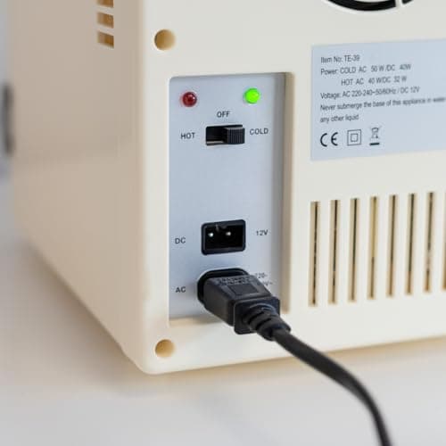 Mini Frigo Flamingueo 12V/220V, Frigo Cosmétique 4L, Idéal pour Voyageurs