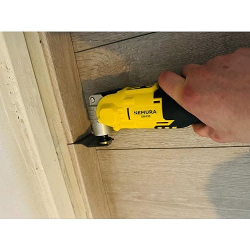 Nemura Outil multifonction 20V - Pour Professionnels - Angle d'oscillation de 3° - Livré avec Batterie 2Ah et Malette de