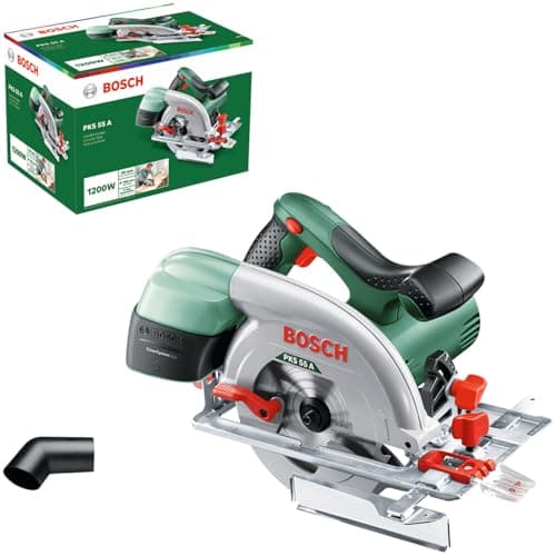 Scie circulaire Bosch vert - Puissance 1200W - lame bois - butée Parallèle - 25,4 cm