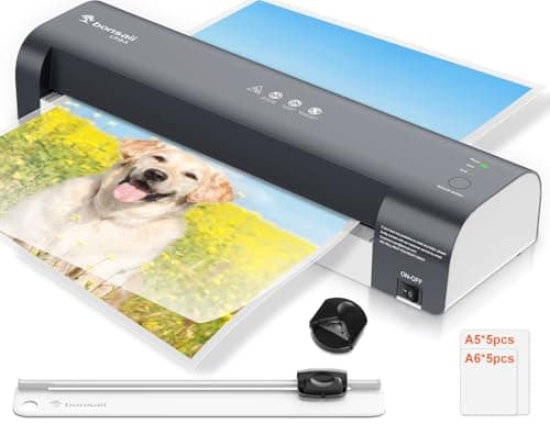 Plastifieuse Bonsaii L318-A : Kit 5 en 1, Technologie Anti-Bourrage, Système NTC, 80-125 Microns, Idéal pour Photos et D