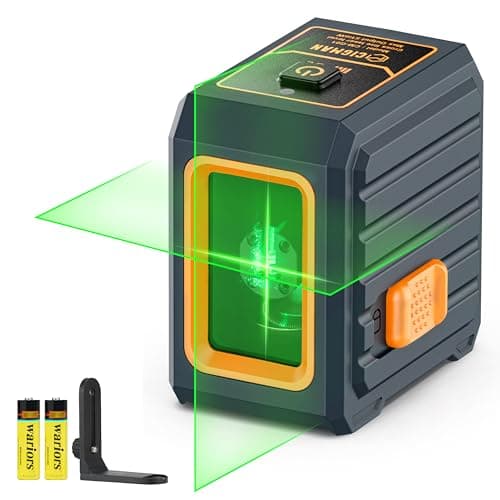 Niveau laser vert CIGMAN automatique et manuel, 30 m de portée, 4 niveaux de luminosité, précision ± 0,3 mm/1 M, batteri