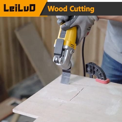 LEILUO Kit d'accessoires 32 pièces pour outils oscillants - Idéal pour le bois, les clous et les cloisons sèches - Lames