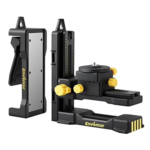 Adaptateur Niveau Laser Enventor PV11, 360° avec Micro-réglage, Rotation Précise, Base Pivotante Magnétique