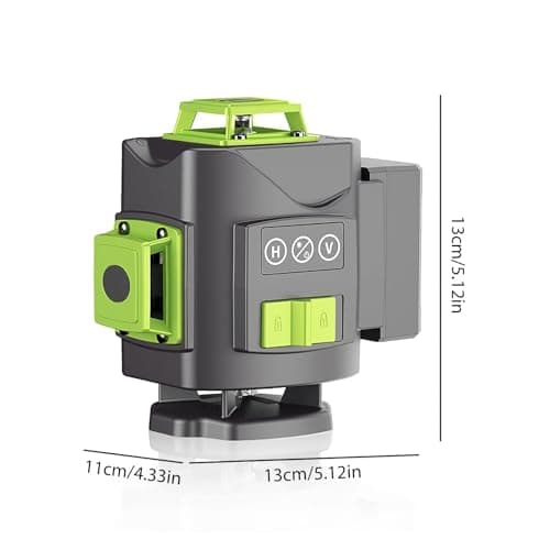 Niveau laser Autonivelant Vert 4D 16 Ligne + Télécommande Intégrée (Avec Base)