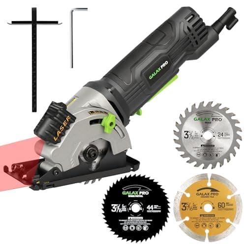 Scie Circulaire GALAX PRO 580W 3500 RPM Trois tranches de scie de 85 mm Équipé de rails de guidage laser Convenu pour le