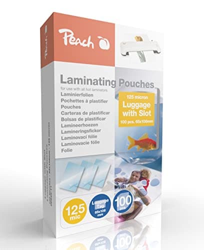 Pochettes de plastification Peach A4 125 microns 100 pièces Mat Inscriptible Qualité supérieure pour meilleurs résultats — pêche