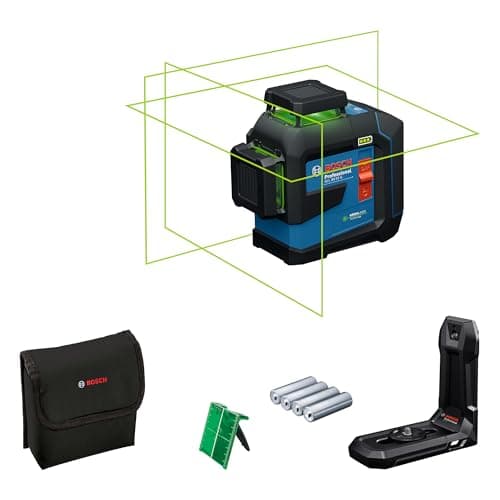 Bosch Professional niveau laser Greene Lumière GLL 3-80 G pour intérieur - Portée jusqu'à 30 m - 4 piles AA - Coffret de — GLL 80-33 G (Nouveau)