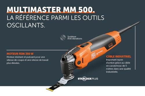 Fein Multifonction MultiMaster MM 500 Plus Top 350 W pour Professionnels en Atelierbreaker