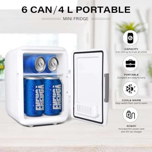 Mini frigo de chambre AC/DC pour voiture, camping, pour femmes voyageant en solo