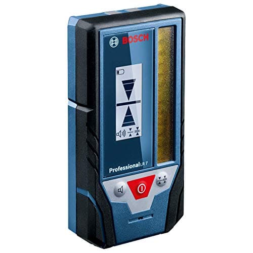 Bosch Professional Cellule de Réception LR 7 Bleu Faisceau Rouge et Vert Portée 5-50 m Piles 1,5 V AAA Housse de Protect
