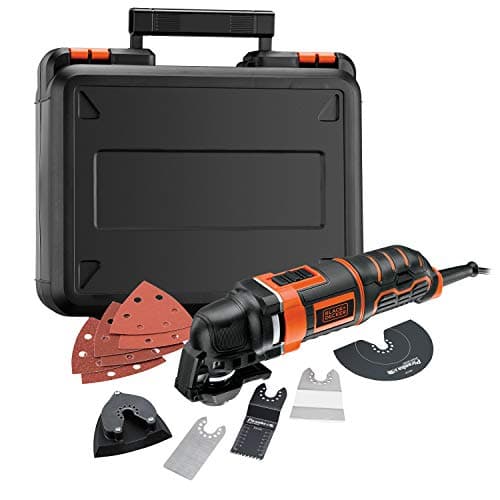 BLACK+DECKER Outil Multifonctions Oscillatoire Filaire - Puissance 300W - Vitesse d'Oscillation 22000 osc/min - Fixation