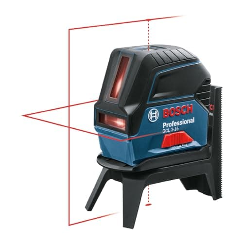 Bosch Professional laser ligne en croix GCL 2-15 rouge pour l'intérieur avec points d’aplomb et portée 15 m