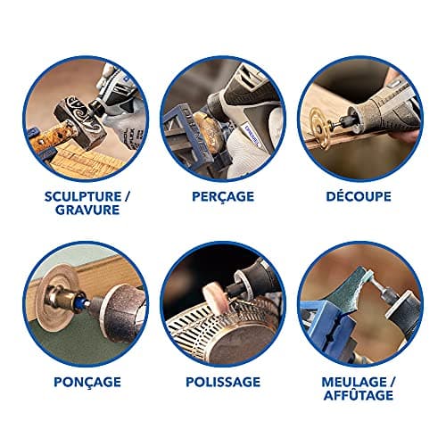 Dremel 4250 Outil Rotatif Multifonction 175W Haute Puissance pour Découper et Poncer - Idéal pour Professionnels et Amat