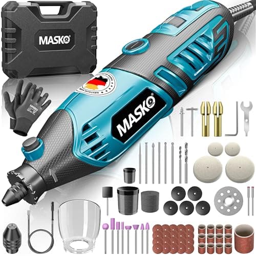 MASKO® outil multifonction puissant 200 W avec vitessevariable 10 000 à 40 000 tr/min Outil rotatif Mandrin à serrage ra