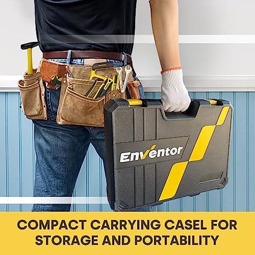 ENVENTOR Caisse à Outils complet 280 Pièces - Boite à Outils ménagers, Meilleur choix pour bricolage à la maison, Voitur