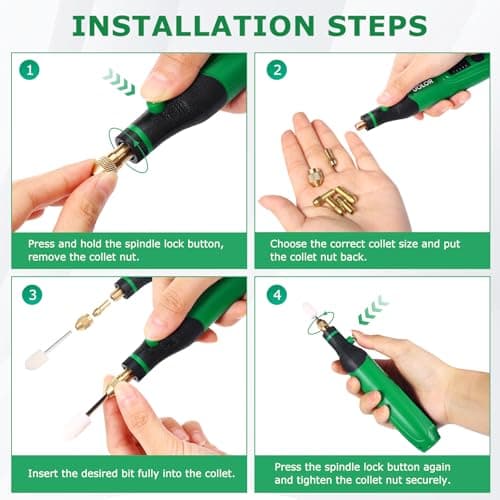 Outil Rotatif Sans Fil Meilloux + Multifonction pour Gravure, Ponçage et Bricolage - Kit de 158 Accessoires - Meilleur O