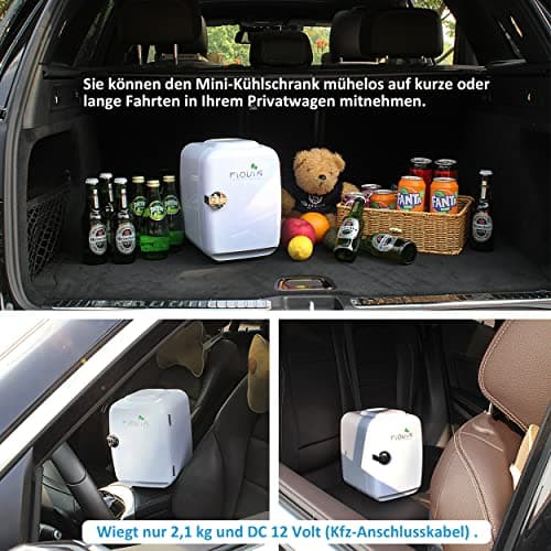 4 litres mini réfrigérateur thermoélectrique, parfait pour cosmétiques et boissons à la chambre à coucher et bureau, Bla