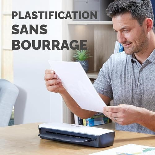Plastifieuse Fellowes Sola A4 125 Microns Anti-Bourrage Arrêt Automatique 4 Min Chauffage 80-125 Microns Blanc 5745601