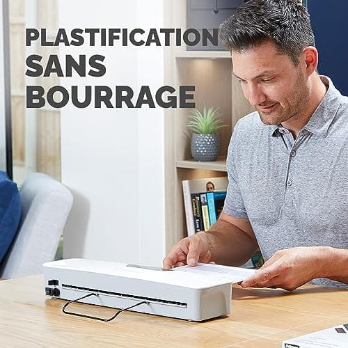 Plastifieuse Pixel A3 Fellowes 125 microns 5601601, comprenant 10 pochettes de plastification - parfait pour les bureaux