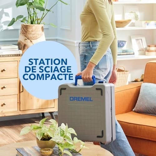 Dremel Blueprint 12V Station de Sciage Portative avec 1x Scie Compacte et 1x Station de Sciage pour Professionnels et Am