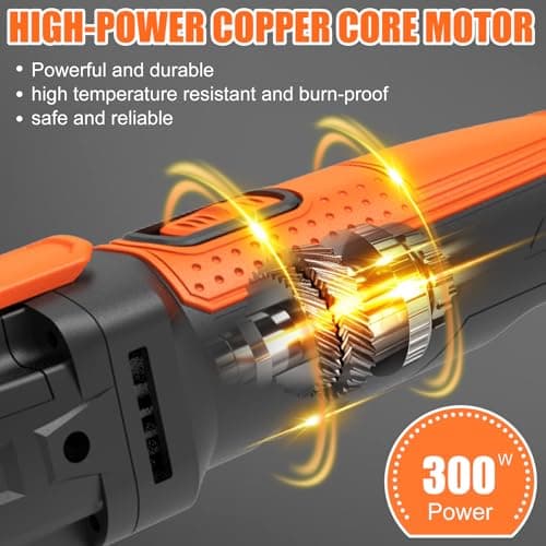 Outil Multifonction Oscillant 300W pour Scie et Ponçage, 6 Vitesses Variables, 11000-21000RPM, Changement Rapide des Lam