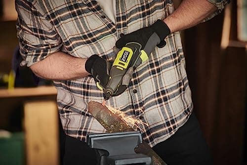 RYOBI Mini Outil Rotatif - gravure, ponçage, polissage et découpe de précision - 35 accessoires inclus - vitesse variabl