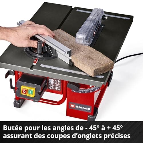 Einhell Scie circulaire sur table TC-TS 8 I 800 W Haute puissance Coupe précise Hommes et femmes Travail profesional Ave