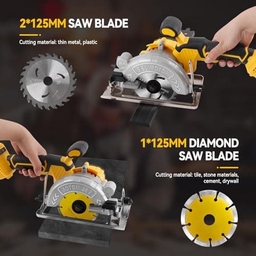 Scie circulaire sans fil Dewalt 18 V/20 V populaires par les consommateurs américains, professionnelle, travaux de coupe