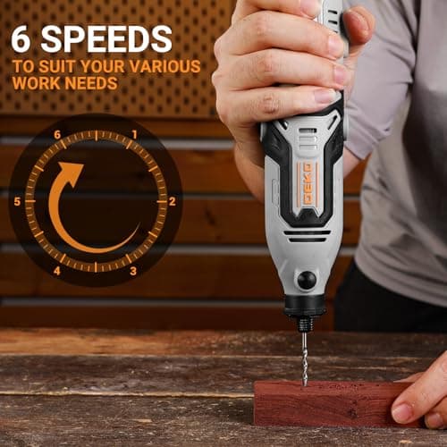 Outil Rotatif DEKOPRO 126 pièces Gris pour Bois/Métal