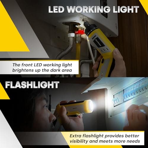 Tournevis sans fil ENVENTOR 4V pour ouvriers avec LED et batterie 2000 mAh
