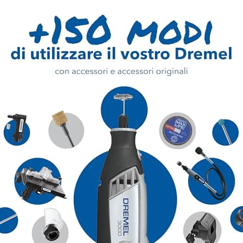 Dremel 3000 Outil multi-usage pour bricoleurs avec 25 accessoires et 1 adaptation