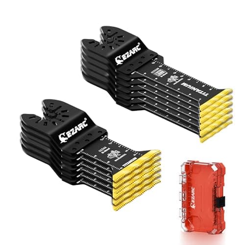 Lames de scie oscillante en titane EZARC, longueur standard et lames multitool oscillantes extra-longues pour la découpe