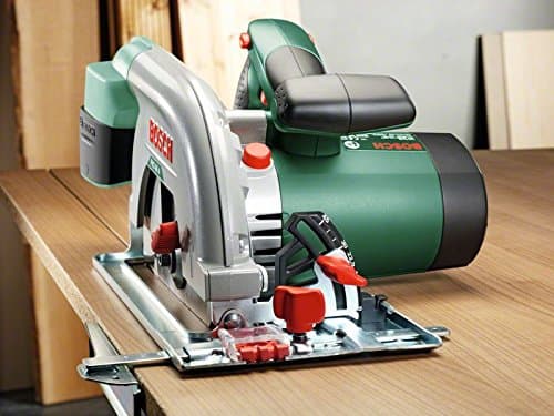 Bosch Scie circulaire PKS 66 A pour professionnels : tronçonneuse bois puissante 1600W, profondeur de coupe 66mm, parfai