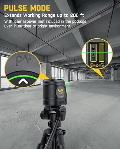 Niveau laser Fanttik D2 PRO autonivelant LED, pour maquiliateurs professionnels, travaux de menuiserie en extérieur