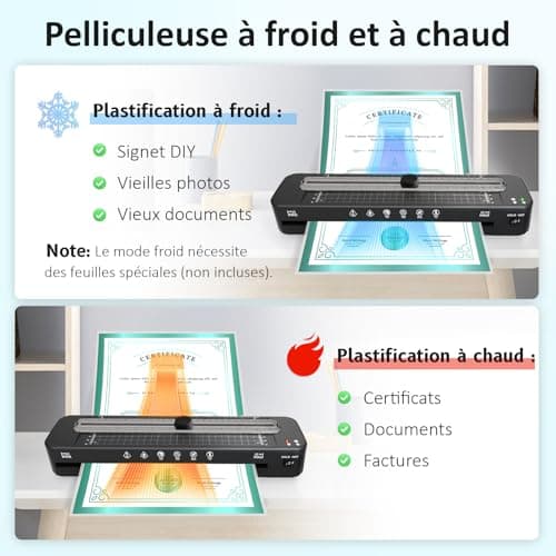 Plastifieuse A3 Plastifieuse A3 sans Bourrage Préchauffage Rapide