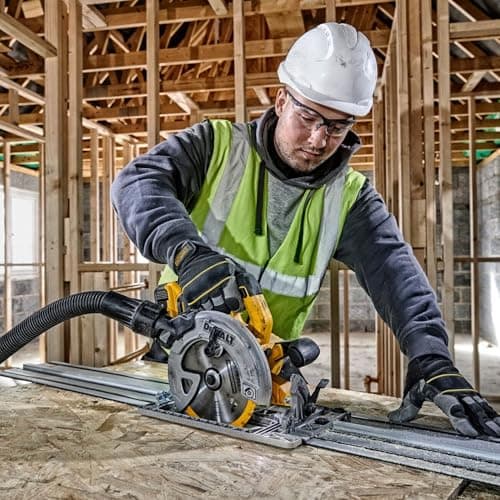 Scie circulaire DEWALT 18V Brushless DCS572NT-XJ – sans fil, 58mm de coupe, LED & coffret TSTAK