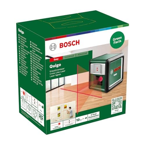 Bosch laser lignes Quigo universel MM 2 - alignement facile et précis - pour professionnels - boîte carton
