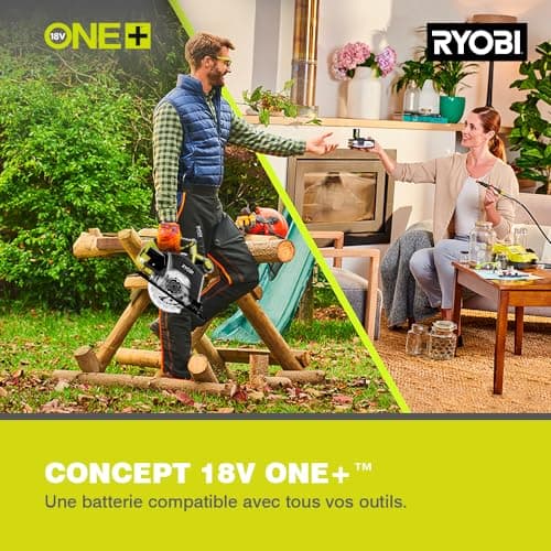 RYOBI Scie circulaire 18 Volts ONE+ diamètre 150 mm lame - praticité professionnelle - coupez tout avec précision - R18C