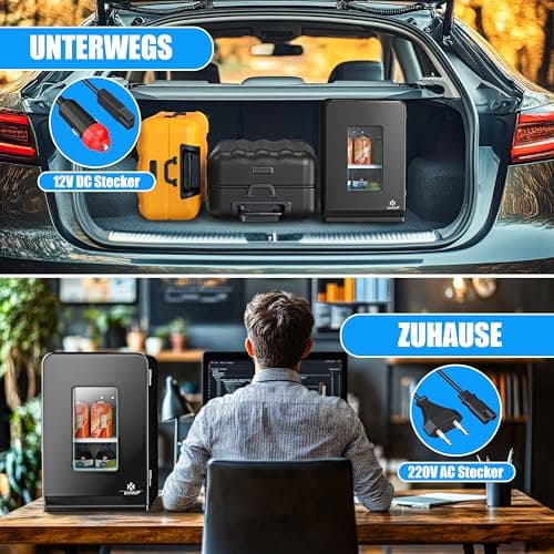 KESSER® Mini réfrigérateur 2 en 1 | Capacité de 15 litres | Idéal pour Campings et Pique-niques | Fonction de Chauffage