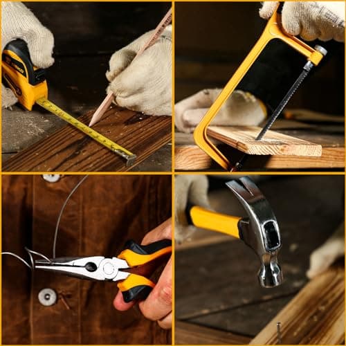 DEKO Caisse à Outils Multifonction sans Fil 12V, Boîte à Outils_complete avec Perceuse, Idéale pour Réparation et Entret