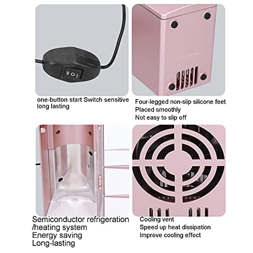 Topyond Mini Réfrigérateur, Portable, Idéal Pour Les Voitures et ChambresÀCoucher